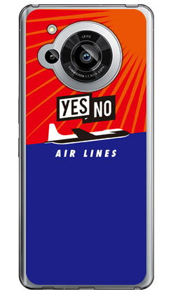 YESNO AIR LINES レッド×ブルー (ソフトケース) AQUOS R7 SH-52C aquos r7 ケース aquos R7 フィルム aquos R7 ケース 耐衝撃 aquos r7 本体 保護 aquos r7 simフリー aquos r7 カバー aquos r7 ケース おしゃれ aquos r7 ケース ショルダー 送料無料