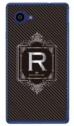 Cf LTD ラグジュアリーイニシャル R シルバーグレー （クリア） Disney Mobile on docomo DM-01H docomo Coverfull dm－01h ケース dm－01h カバー dm01h ケース dm01h カバー dm 01h ケース dm 01h カバー モバイル 送料無料