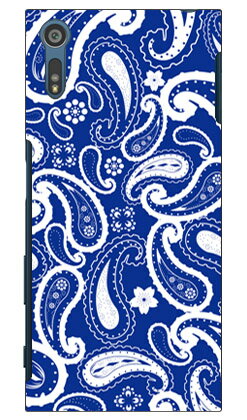 ペイズリー ブルー Xperia XZ SO-01J・SOV34・601SO docomo・au・SoftBank SECOND SKIN SO-01 ケース SO-01 カバー SOV34 ケース SOV34 カバー 601SO ケース 601SO カバー xperia xz ケース xperia xz カバー エクスペリアxz ケース 送料無料