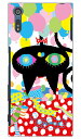aaaaiWORKS 「ネコバルーン」 Xperia XZ SO-01J・SOV34・601SO docomo・au・SoftBank SECOND SKIN SO-01 ケース SO-01 カバー SOV34 ケース SOV34 カバー 601SO ケース 601SO カバー xperia xz ケース xperia xz カバー エクスペリアxz ケース 送料無料
