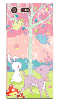 【送料無料】Milk'sDesignしらくらゆりこ「メルヘンな森」/forXperiaXCompactSO-02J/docomo【Coverfull】【カバフル】【全面】【受注生産】【スマホケース】【ハードケース】