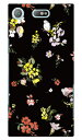 SINDEE 「Fly Flower （ブラック）」 Xperia XZ1 Compact SO-02K docomo SECOND SKIN xperia xz1 compact ケース xperia xz1 compact カバー エクスペリアxz1コンパクト ケース エクスペリアxz1コンパクト カバー so-02k ケース so-02k 送料無料