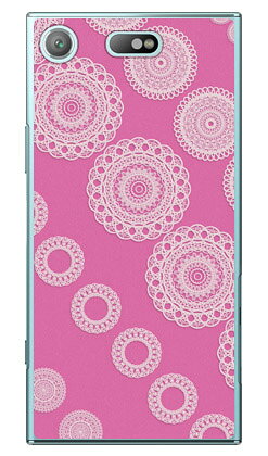 サークルレース ピンク （クリア） Xperia XZ1 Compact SO-02K docomo Coverfull xperia xz1 compact ケース xperia xz1 compact カバー エクスペリアxz1コンパクト ケース エクスペリアxz1コンパクト カバー so-02k ケース so-02k 送料無料