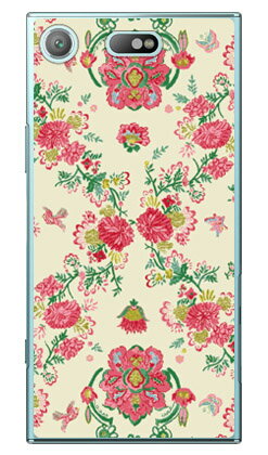 SINDEE 「Nation Flower」 （クリア） Xperia XZ1 Compact SO-02K docomo SECOND SKIN xperia xz1 compact ケース xperia xz1 compact カバー エクスペリアxz1コンパクト ケース エクスペリアxz1コンパクト カバー so-02k ケース 送料無料