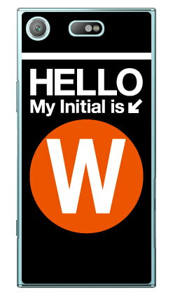 樂天商城 - Cf LTD サブウェイイニシャル W オレンジ （クリア） Xperia XZ1 Compact SO-02K docomo Coverfull xperia xz1 compact ケース xperia xz1 compact カバー エクスペリアxz1コンパクト ケース エクスペリアxz1コンパクト カバー 送料無料