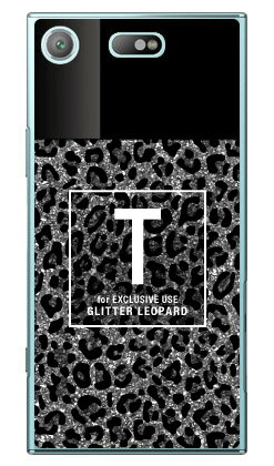 樂天商城 - Cf LTD ヒョウ柄 ネイルボトル イニシャル T グレー （クリア） Xperia XZ1 Compact SO-02K docomo Coverfull xperia xz1 compact ケース xperia xz1 compact カバー エクスペリアxz1コンパクト ケース エクスペリアxz1コンパクト 送料無料