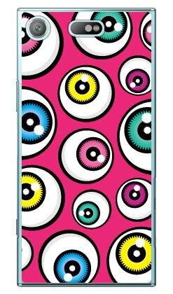 アイズ ピンク （クリア） Xperia XZ1 Compact SO-02K docomo YESNO xperia xz1 compact ケース xperia xz1 compact カバー エクスペリアxz1コンパクト ケース エクスペリアxz1コンパクト カバー so-02k ケース so-02k 送料無料