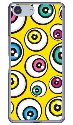 アイズ イエロー （クリア） Xperia Ace SO-02L docomo・MVNOスマホ（SIMフリー端末）・楽天モバイル YESNO スマホケース ハードケース ドコモ so-02l ケース so-02l カバー so03f ケース so03f カバー xperia ace ケース xperia 送料無料