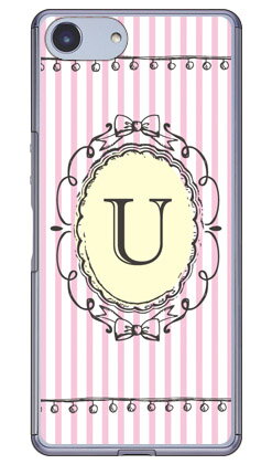 Cf LTD イニシャル アルファベット U ピンク （クリア） Xperia Ace SO-02L docomo・MVNOスマホ（SIMフリー端末）・楽天モバイル Coverfull ドコモ so-02l ケース so-02l カバー so03f ケース so03f カバー xperia ace ケース xperia 送料無料