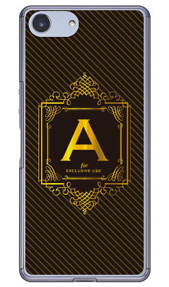 Rakuten - Cf LTD ラグジュアリーイニシャル A ゴールドイエロー （クリア） Xperia Ace SO-02L docomo・MVNOスマホ（SIMフリー端末）・楽天モバイル Coverfull ドコモ so-02l ケース so-02l カバー so03f ケース so03f カバー xperia ace ケース xperia 送料無料