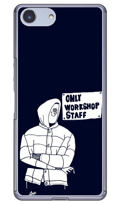 Face 「ONLY WORK SHOP」 （クリア） Xperia Ace SO-02L docomo MVNOスマホ（SIMフリー端末） 楽天モバイル SECOND SKIN ハードケース ドコモ so-02l ケース so-02l カバー so03f ケース so03f カバー xperia ace ケース xperia 送料無料