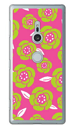 サザンフラワー ピンク （クリア） Xperia XZ2 SO-03K・SOV37・702SO docomo・au・SoftBank Coverfull xperia xz2 ケース xperia xz2 カバー so-03k sov37 702so ケース so-03k sov37 702so カバー so03k sov37 702so ケース 送料無料