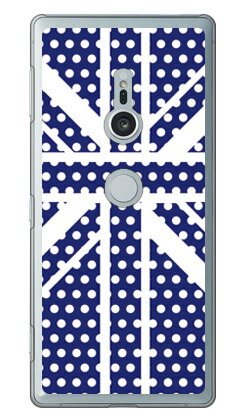 【送料無料】 Cross union jack ネイビー （クリア） design by ROTM / for Xperia XZ2 SO-03K・SOV37・702SO/docomo・au・SoftBank 【SECOND SKIN】xperia xz2 ケース xperia xz2 カバー so-03k sov37 702so ケース so-03k sov37 702so カバー so03k sov37 702so