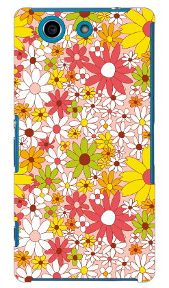 FLOWERBED （ピンク） produced by COLOR STAGE Xperia A4 SO-04G docomo Coverfull so-04g ケース so-04g カバー so04g ケース so04g カバー xperia a so-04g ケース xperia a so-04g カバー エクスペリア a4 ケース エクスペリア a4 送料無料