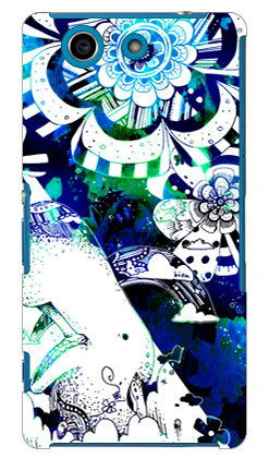 kion 「Modello_2 くじら 青＆緑」 Xperia A4 SO-04G docomo SECOND SKIN ハードケース so-04g ケース so-04g カバー so04g ケース so04g カバー xperia a so-04g ケース xperia a so-04g カバー エクスペリア a4 ケース エクスペリア a4 送料無料