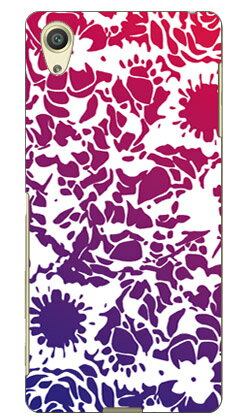 kion 「flower violet navy」 Xperia X Performance SO-04H・SOV33・502SO docomo・au・SoftBank SECOND SKIN xperia x performance so-04h ケース so-04h カバー sov33 ケース sov33 カバー 502so ケース 502so カバー 送料無料