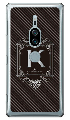 Rakuten - Cf LTD ラグジュアリーイニシャル K シルバーグレー （クリア） Xperia XZ2 Premium SO-04K・SOV38 docomo・au Coverfull xperia xz2 premium ケース xperia xz2 premium カバー so-04k sov38 ケース so-04k sov38 カバー so04k sov38 ケース 送料無料