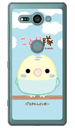 ことり隊シリーズ パステルレインボー （クリア） Xperia XZ2 Compact SO-05K docomo 受注生産 スマホケース ハードケース xperia xz2 compact ケース xperia xz2 compact カバー so-05k ケース so-05k カバー so05k ケース so05k カバー 送料無料