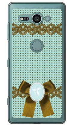 乐天商城 - ドット×カメオ グリーン （クリア） Xperia XZ2 Compact SO-05K docomo Coverfull 受注生産 スマホケース ハードケース xperia xz2 compact ケース xperia xz2 compact カバー so-05k ケース so-05k カバー so05k ケース so05k カバー 送料無料