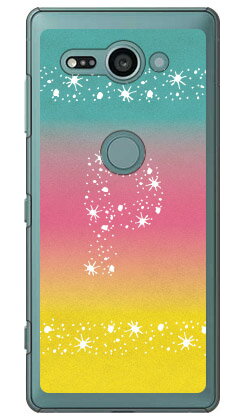 Cf LTD アロハ イニシャル トロピカル P （クリア） Xperia XZ2 Compact SO-05K docomo Coverfull ハードケース xperia xz2 compact ケース xperia xz2 compact カバー so-05k ケース so-05k カバー so05k ケース so05k カバー 送料無料