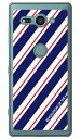 ROTM Stripe ネイビー （クリア） design by ROTM Xperia XZ2 Compact SO-05K docomo SECOND SKIN ハードケース xperia xz2 compact ケース xperia xz2 compact カバー so-05k ケース so-05k カバー so05k ケース so05k カバー 送料無料