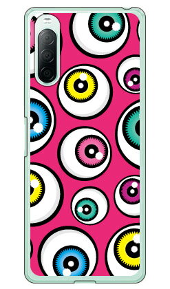 アイズ ピンク （ソフトTPUクリア） Xperia 10 II SO-41A・SOV43・A001SO・XQ-AU42 docomo・au・Y!mobile・MVNOスマホ（SIMフリー端末） YESNO xperia 10 II ケース xperia 10 II カバー so-41a ケース so-41a カバー so41a ケース so41a カバー 送料無料