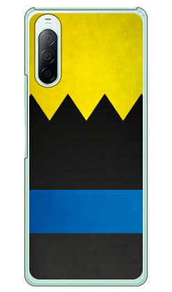 Cf LTD ダービーコレクション 競馬 騎手 勝負服 11 黒・黄鋸歯形・青袖 （クリア） Xperia 10 II SO-41A・SOV43・A001SO・XQ-AU42 docomo・au・Y!mobile・MVNOスマホ（SIMフリー端末） Coverfull xperia 10 II ケース xperia 10 II カバー 送料無料