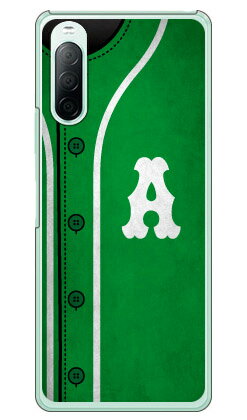 Mobile Phone Cases - Cf LTD ベースボール イニシャル グリーン A （クリア） Xperia 10 II SO-41A・SOV43・A001SO・XQ-AU42 docomo・au・Y!mobile・MVNOスマホ（SIMフリー端末） Coverfull xperia 10 II ケース xperia 10 II カバー so-41a ケース so-41a カバー 送料無料