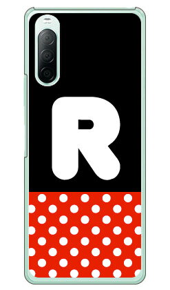 Cf LTD ガール イニシャル R （クリア） Xperia 10 II SO-41A・SOV43・A001SO・XQ-AU42 docomo・au・Y!mobile・MVNOスマホ（SIMフリー端末） Coverfull xperia 10 II ケース xperia 10 II カバー so-41a ケース so-41a カバー so41a ケース so41a 送料無料