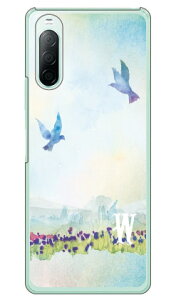 Cf LTD バード イニシャル W (クリア) Xperia 10 II SO-41A・SOV43・A001SO・XQ-AU42 docomo・au・Y!mobile・MVNOスマホ(SIMフリー端末) Coverfull xperia 10 II ケース xperia 10 II カバー so-41a ケース so-41a カバー so41a ケース so41a 送料無料