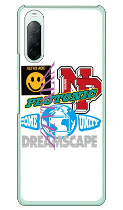 NEW PATH 「STICKERS REWORK （ホワイト）」 （クリア） Xperia 10 II SO-41A・SOV43・A001SO・XQ-AU42 docomo・au・Y!mobile・MVNOスマホ（SIMフリー端末） SECOND SKIN xperia 10 II ケース xperia 10 II カバー so-41a ケース so-41a カバー 送料無料
