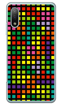 Rakuten - ブロック ブラックマルチ （クリア） Xperia Ace II SO-41B docomo YESNO イエスノー 平面 受注生産 スマホケース ハードケース xperia ace ii カバー エクスぺリアace ii スマホケースエクスぺリアace ii カバー カスタムケース 送料無料