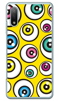 アイズ イエロー （クリア） Xperia Ace II SO-41B docomo YESNO イエスノー 平面 受注生産 スマホケース ハードケース xperia ace ii カバー エクスぺリアace ii スマホケースエクスぺリアace ii カバー カスタムケース 送料無料