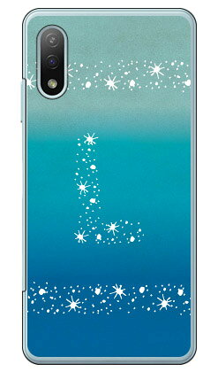 Cf LTD アロハ イニシャル オーシャン L （クリア） Xperia Ace II SO-41B docomo Coverfull 受注生産 スマホケース ハードケース xperia ace ii カバー エクスぺリアace ii スマホケースエクスぺリアace ii カバー カスタムケース 送料無料
