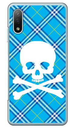 樂天商城 - スカルパンク ブルー （クリア） Xperia Ace II SO-41B docomo SECOND SKIN 平面 受注生産 スマホケース ハードケース xperia ace ii カバー エクスぺリアace ii スマホケースエクスぺリアace ii カバー カスタムケース 送料無料