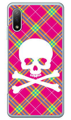 樂天商城 - スカルパンク ピンク （クリア） Xperia Ace II SO-41B docomo SECOND SKIN 平面 受注生産 スマホケース ハードケース xperia ace ii カバー エクスぺリアace ii スマホケースエクスぺリアace ii カバー カスタムケース 送料無料