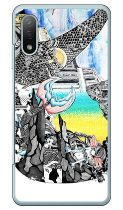 kion 「天（そら）へと続く深海03」 （クリア） Xperia Ace II SO-41B docomo SECOND SKIN 受注生産 スマホケース ハードケース xperia ace ii カバー エクスぺリアace ii スマホケースエクスぺリアace ii カバー カスタムケース 送料無料
