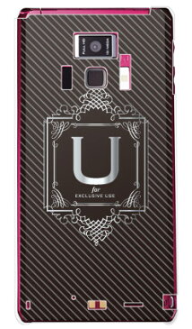 【送料無料】 Cf LTD ラグジュアリーイニシャル U シルバーグレー （クリア） / fir REGZA Phone T-01D/docomo 【Coverfull】regza phone t-01d ケース regza phone t-01d カバー t01dケース t01dカバー t 01d ケース t 01d カバー t-01d regza ケース