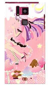 【送料無料】Milk'sDesignしらくらゆりこ「ストロベリーきのこガール」/forREGZAPhoneT-02D/docomo【Coverfull】【カバフル】【全面】【受注生産】