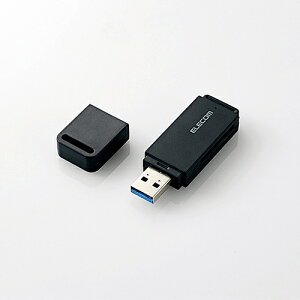 ELECOM(エレコム) USB3.0対応メモリカードリーダ(スティックタイプ) MR3-D011BKUSB3.0対応 メモリカードリーダ スティックタイプ USB3.0 USB2.0 対応 コネクタキャップ付き ストラップホール macintosh対応 mac対応 USBバスパワー SDXCメモリーカード