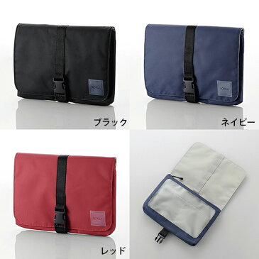 ELECOM(エレコム) マルチ収納ポーチ(スリムタイプ) BMA-GP11ガジェットポーチ モバイルバッテリー ケーブル ガジェット まとめて 収納 スリムタイプ マルチ 収納ポーチ 収納ケース バッグ 薄型 透明 SDカード USBメモリ 小物収納 便利 ポケット