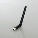 ELECOM(エレコム) Wi-Fiルーター 無線LAN 子機 433+150Mbps 11ac/n/a/g/b USB2.0 EU RoHS指令準拠(10物質) ブラック WDC-433DU2H2-B