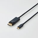 ELECOMiGRj USB Type-CpDisplayPortϊP[u CAC-CDP20BK