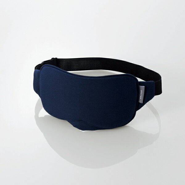 ELECOM（エレコム） ホットアイマスク アイマスク 保温 遠赤外線 温活 ポーチ付 リラックス 洗える ネイビー HCM-CH10S