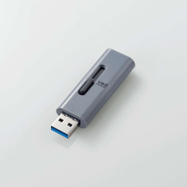 ELECOMiGRj USB 128GB USB3.2iGen1j f[^] XCh LbvȂ Xgbvz[t O[ MF-SLU3128GGY