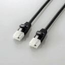 ELECOMiGRj LANP[u Cat6A 炩 c܂Ȃ 5m ubN RJ45RlN^ 10Gbps RoHSwߏi10j LD-GPAYT-BK50