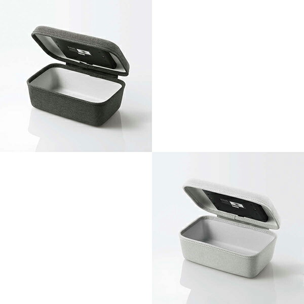 ELECOM（エレコム） 除菌器 除菌ケース UV除菌 UVC 紫外線ライト 3分 99%除菌 スマホ マスク メガネ イヤホン 短時間 簡単 安全設計 IPM-UVRB01GY