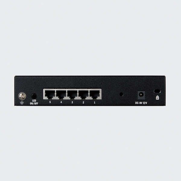 ELECOM(エレコム)スイッチングハブ2.5ギガビット対応5ポート金属筐体ACアダプタ電源外付け省電力ブラックEHC-Q05MA-HJB