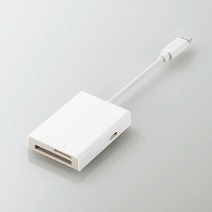 ELECOMʥ쥳 Lightningɥ꡼ ꡼ɥ꡼ Lightningͥ SD+ޥSD Type-CѴץ iPhone ֥7cm ۥ磻 MR-LC201WHiphone ipad ľž Lightning ɥ꡼ ̿  ư ץ ­ SD