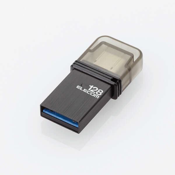 ELECOM（エレコム） USBメモリ Type-C 128G 両面挿し設計 Type-A間データ移行 ブラック MF-CAU31128GBK